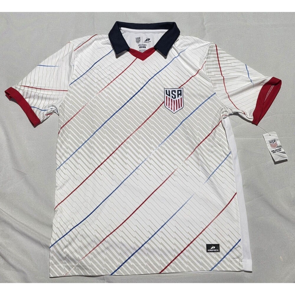 U.S. Soccer Federation USMNT  Game Day Soccer Jersey T-Shirt ICON Sport Size MED